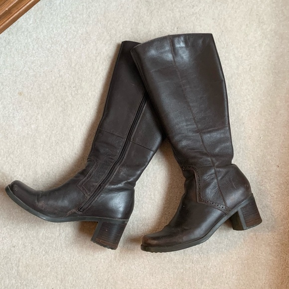 Hush Puppies Shoes - Heeled Tall Leather Boots